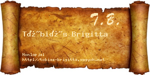Tóbiás Brigitta névjegykártya